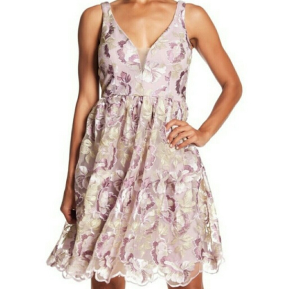 MARINA Dresses & Skirts - NWT Marina
Embroidered Floral Fit & Flare Dress